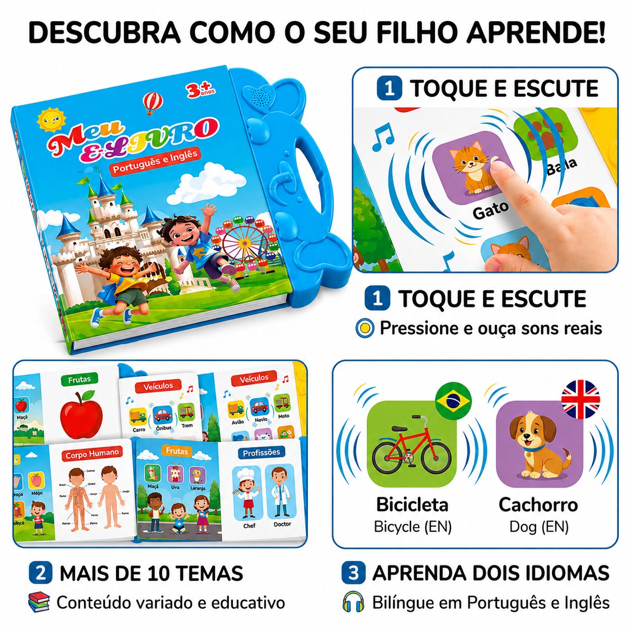 Livro Falante Bilíngue™ - Português e Inglês