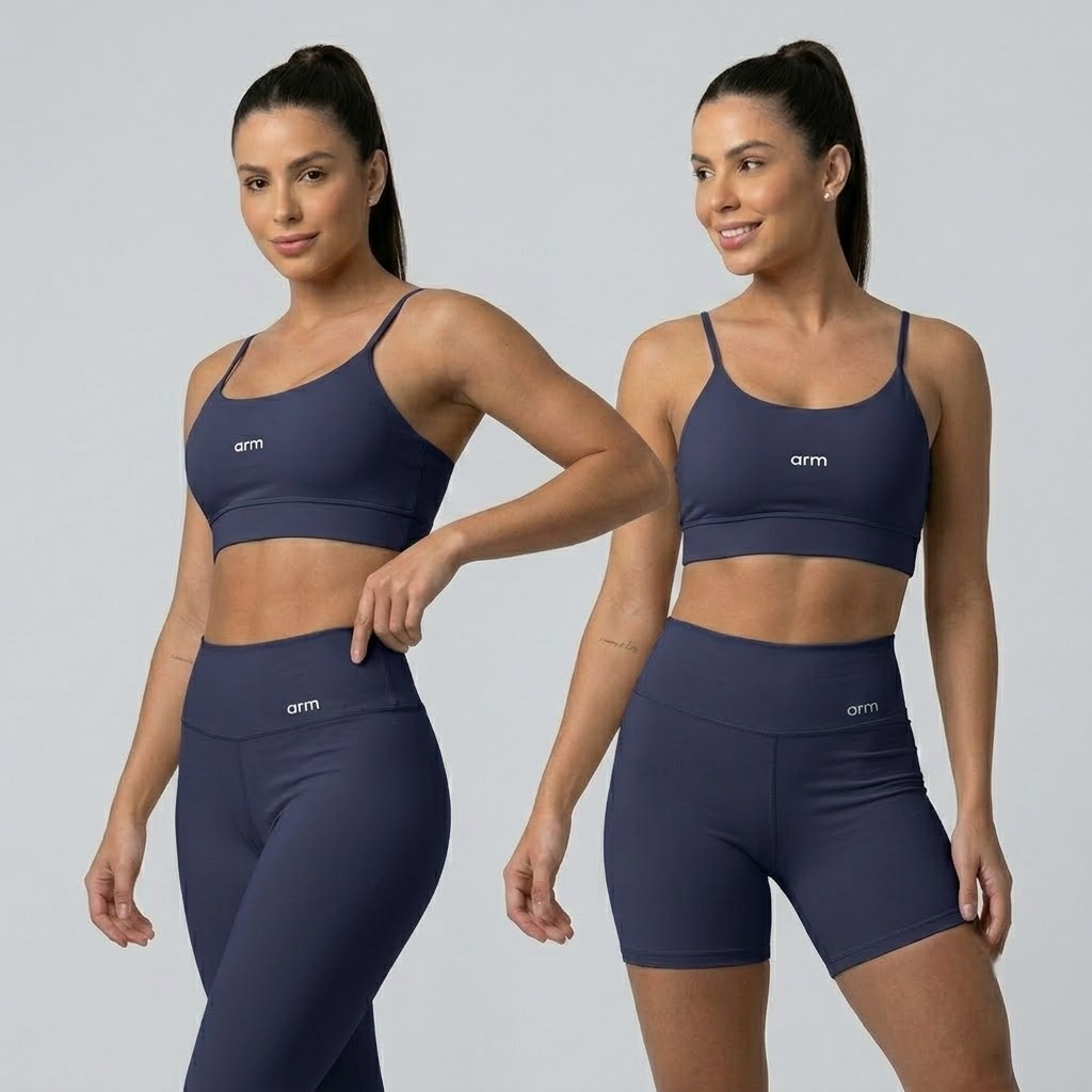 Trijunto Fitness: Top + Legging + Short