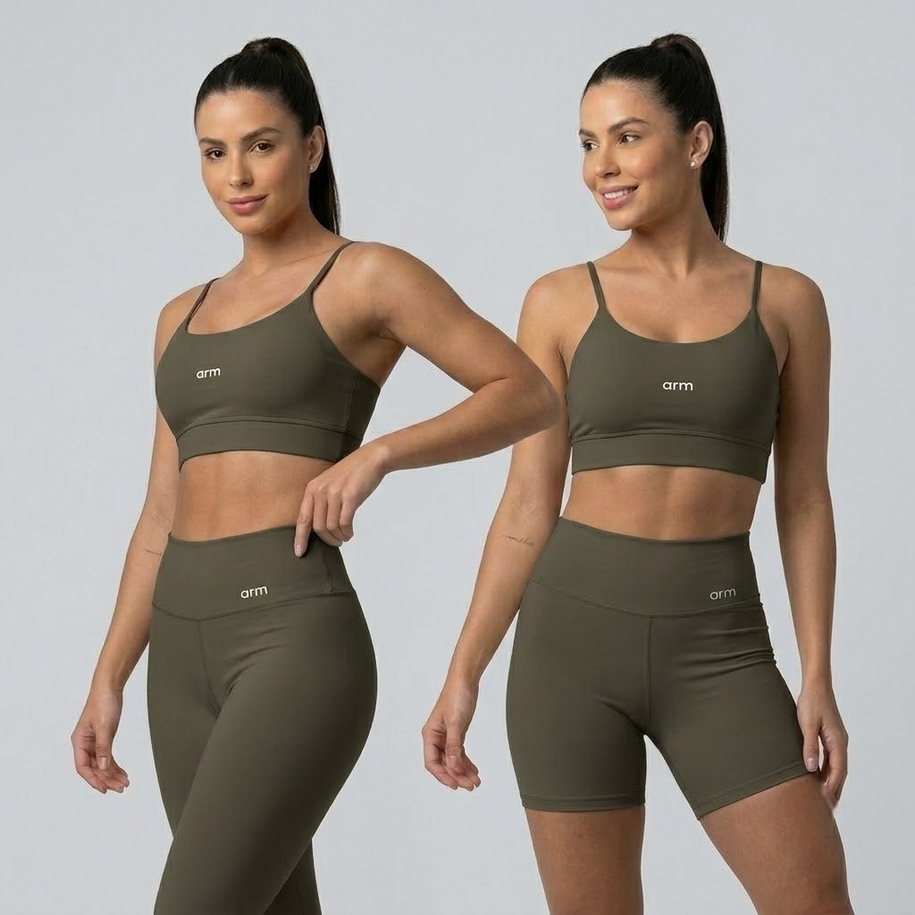 Trijunto Fitness: Top + Legging + Short