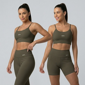 Trijunto Fitness: Top + Legging + Short