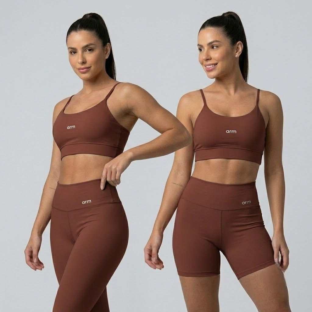 Trijunto Fitness: Top + Legging + Short