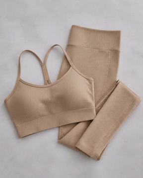 Conjunto Fitness Canelado NANO — Top + Legging