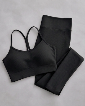 Conjunto Fitness Canelado NANO — Top + Legging