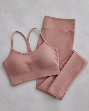 Conjunto Fitness Canelado NANO — Top + Legging
