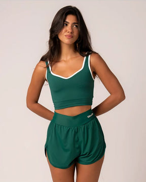 Conjunto Fitness Premium em Poliamida – Top Cropped + Short
